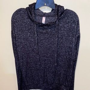 Super soft black sleepwear hoodie